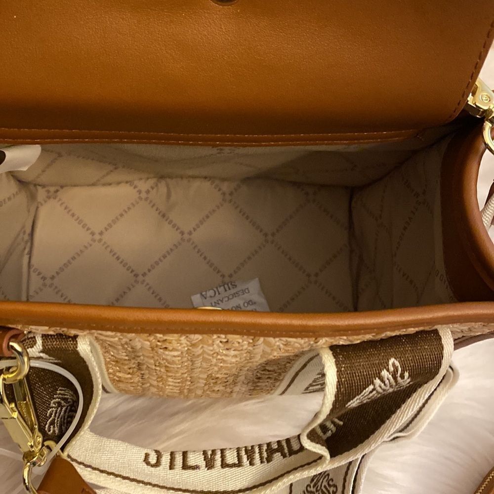 NWT Steve Madden (Bwebber)Satchel/Crossbody/Canvas Viral Tiktok Bag - Tweed - Picture 14 of 14